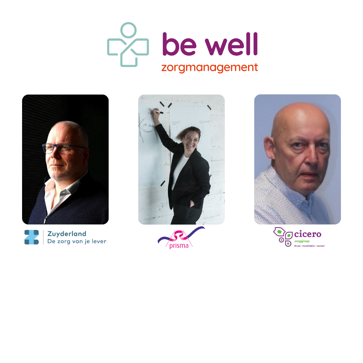 3 nieuwe interimmanagers gestart bij Be Well!